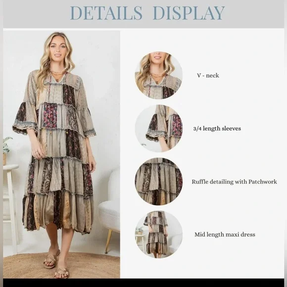 Timeless Long Jhabla Dress - Elegant & Chic (New Color) - Picture 6 of 7